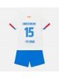 Otroški Nogometna dresi replika Barcelona Andreas Christensen #15 Gostujoči 2023-24 Kratek rokav (+ hlače)